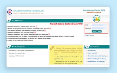 efps online login|epfo portal.